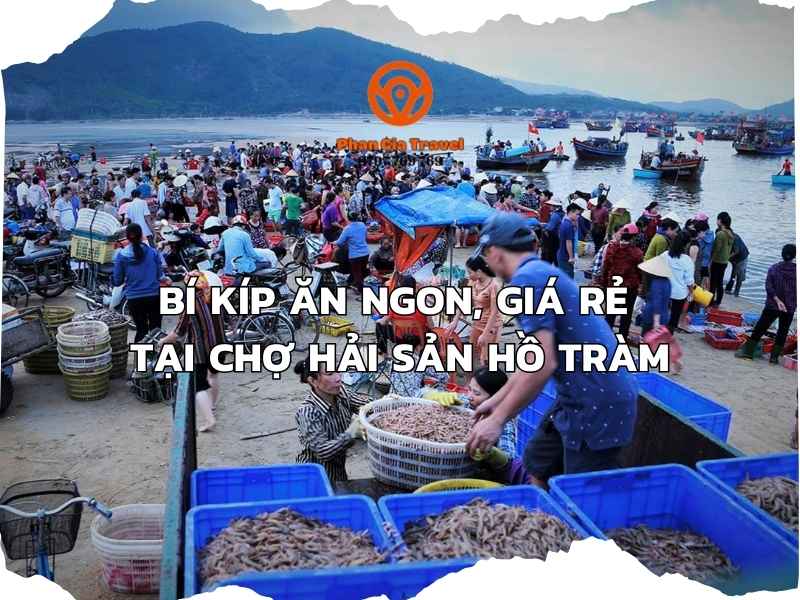 ăn ngọn tại chợ hải sản Hồ Tràm