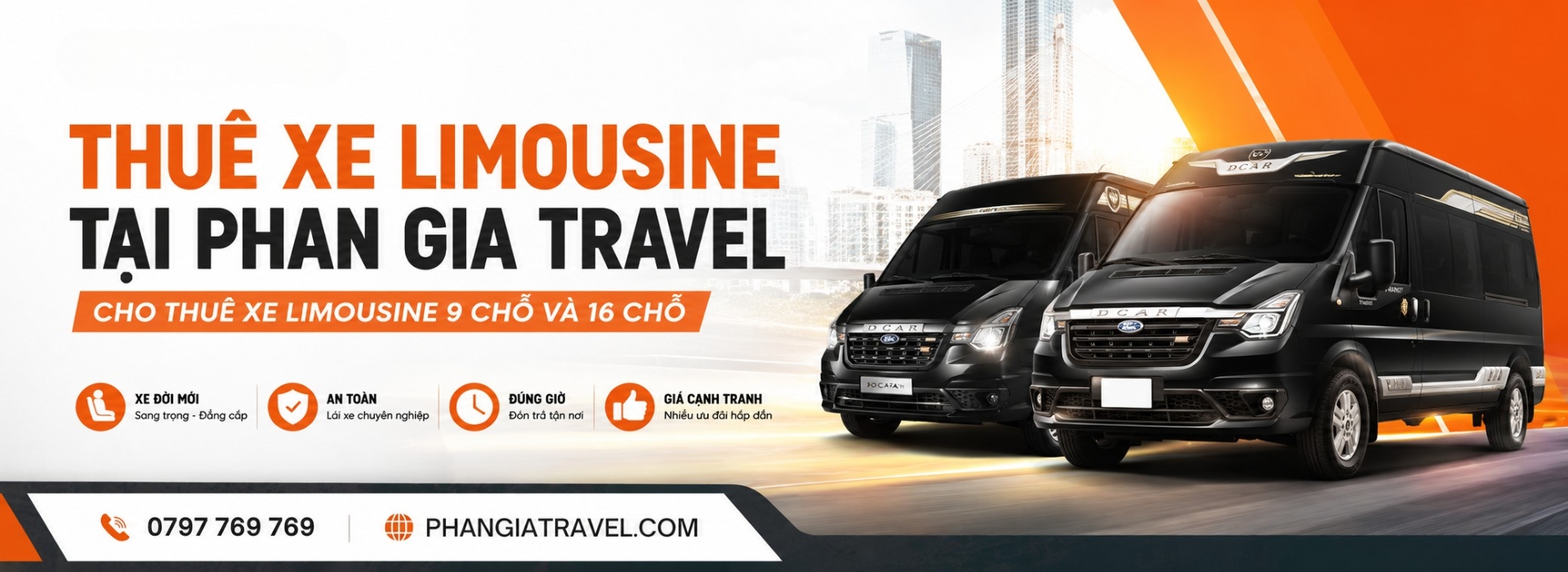 Thuê xe limousine tại Phan Gia Travel